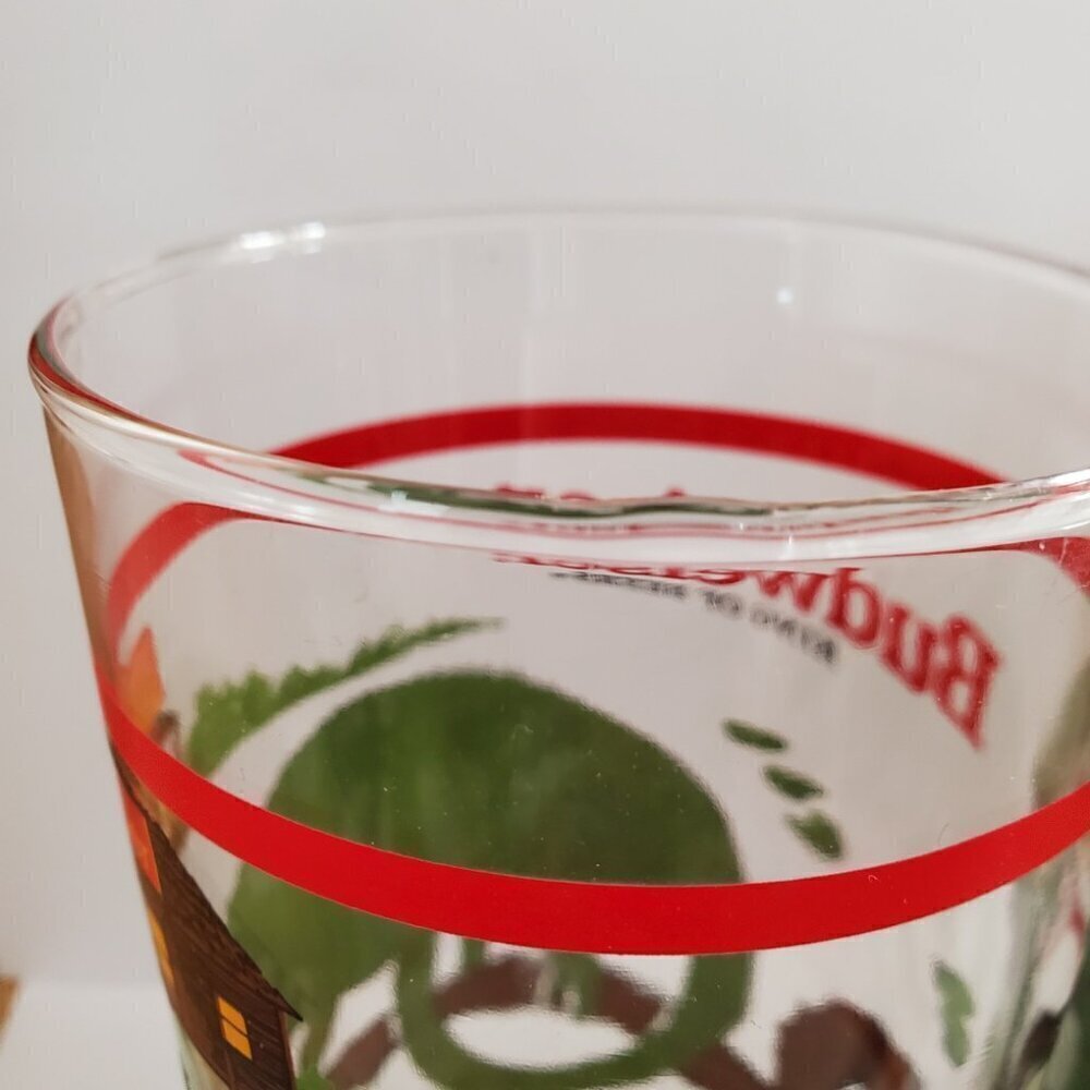 1998 Set of 2 Budweiser Beer Pub "Lizard" Glasses-We Could've Been Huge! - Picture 8 of 8